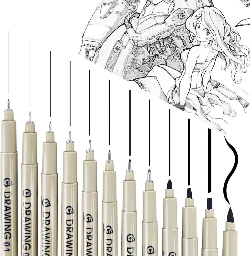 12 Set Drawing Pen