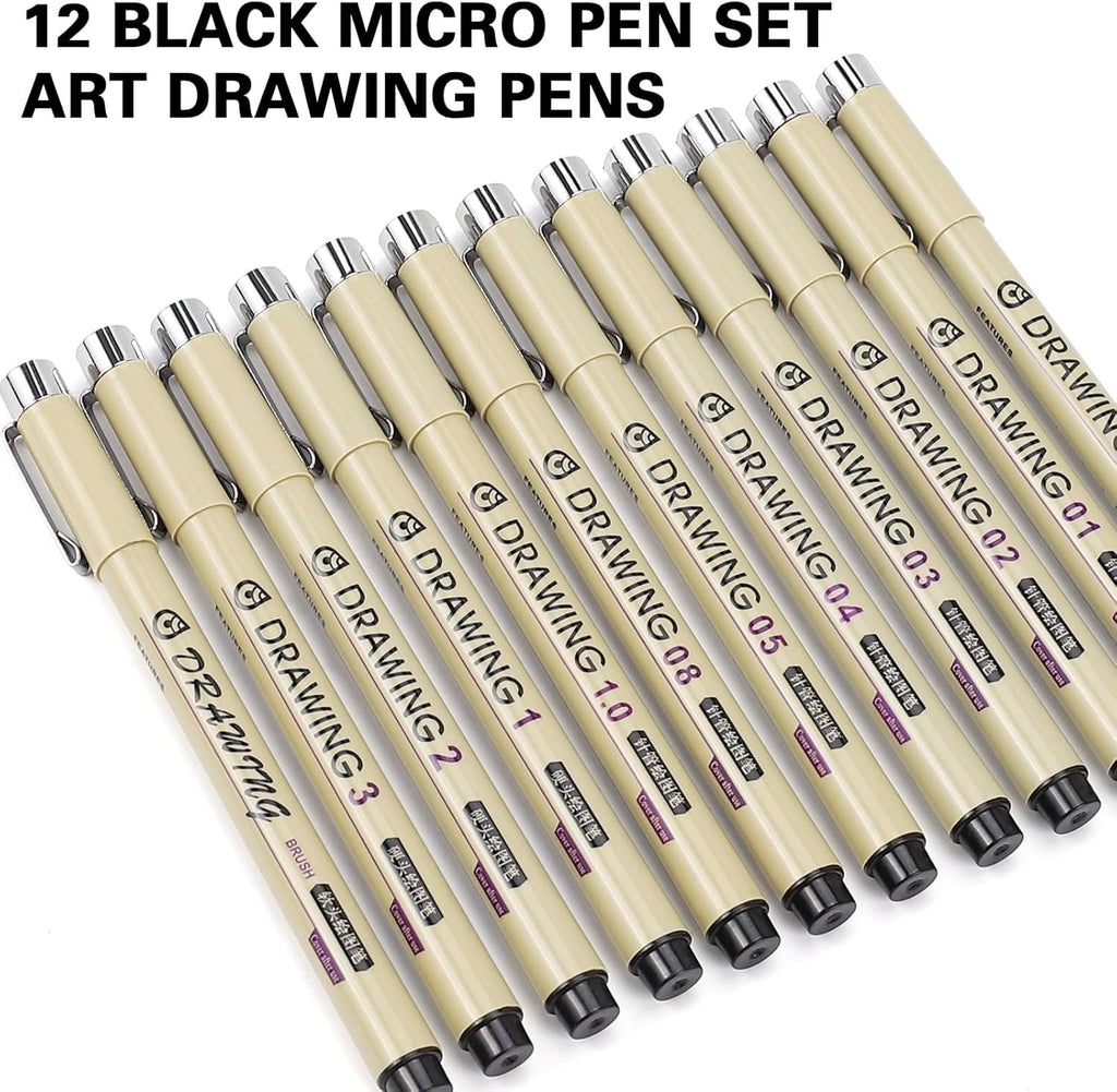 12 Set Drawing Pen